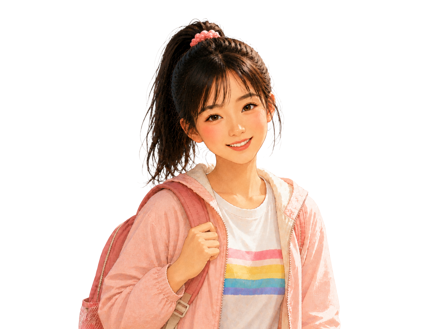 微笑女孩主體教學圖